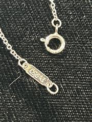 ?? Tiffany & Co. East West Necklace – Graduated 7 Diamonds – 0.42ctw – PT950 Pla